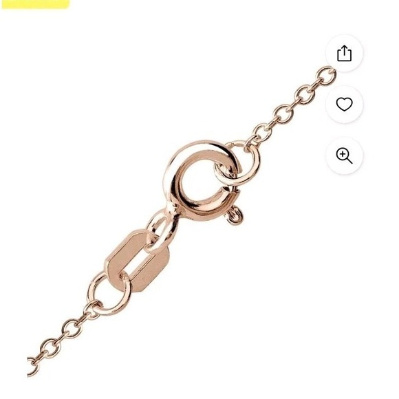 925 Sterling Silver 14k Gold Plated Crystal Cross Pendant Necklace - Picture 4 of 6